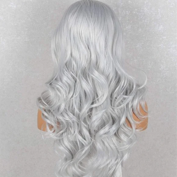 💫 24” GRAY BODY WAVYLACE FRONT WIG *NEW*🆕